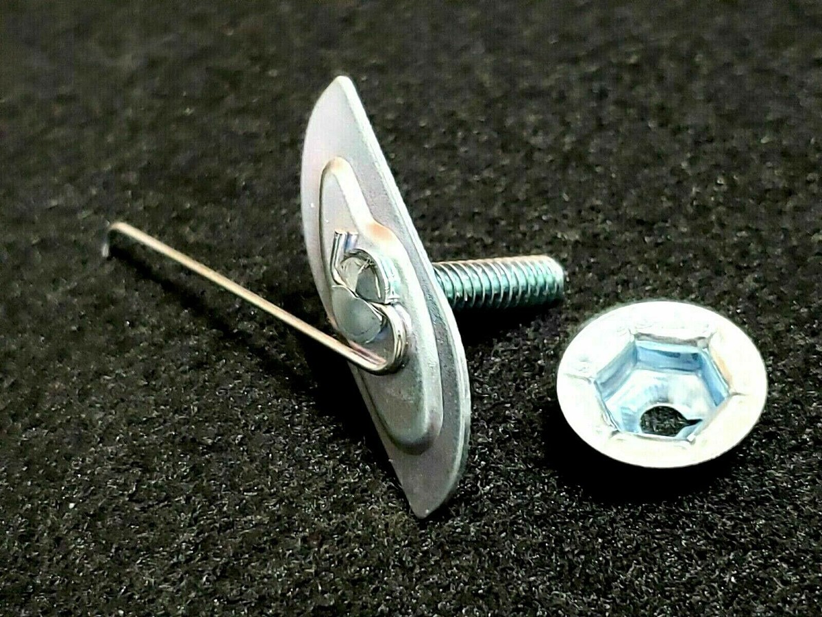 Ford 5/8-3/4 Body Fender Door Quarter Trim Moulding Molding Clips Nuts 10pcs G - Foto 5