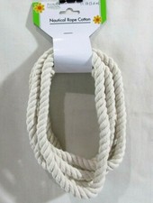 Crafting Nautical Rope Cotton Cord 11.1 Feet from Floral Garden Off White