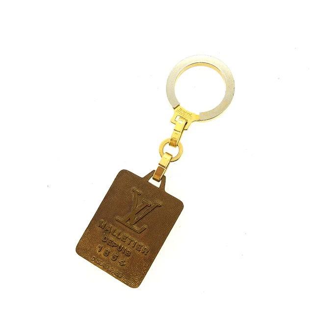 Louis Vuitton key ring Key holder Gold Silver Woman unisex