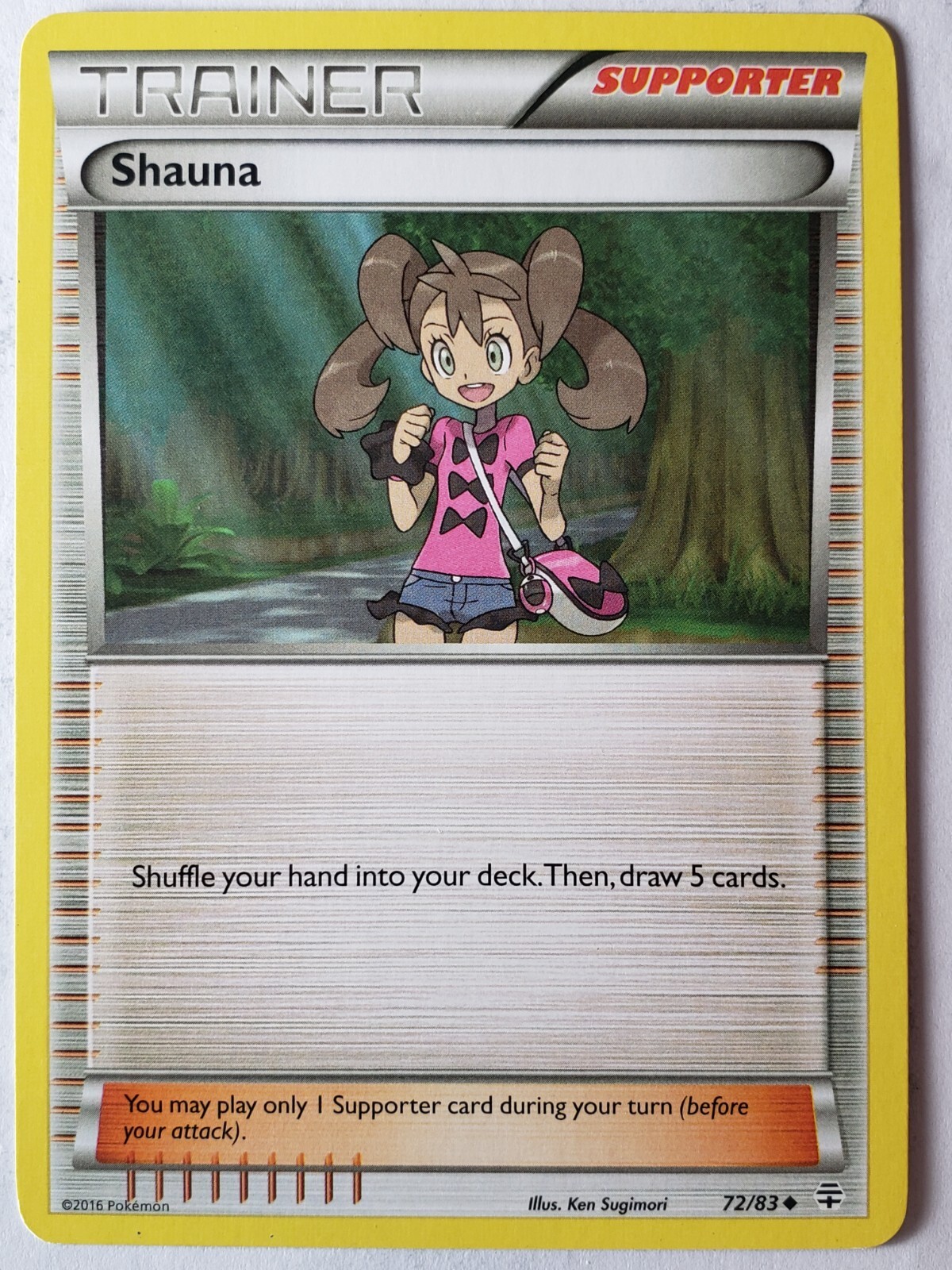 Shauna 72/83 LP - XY Generations Pokemon Card $2 Combined Shipping