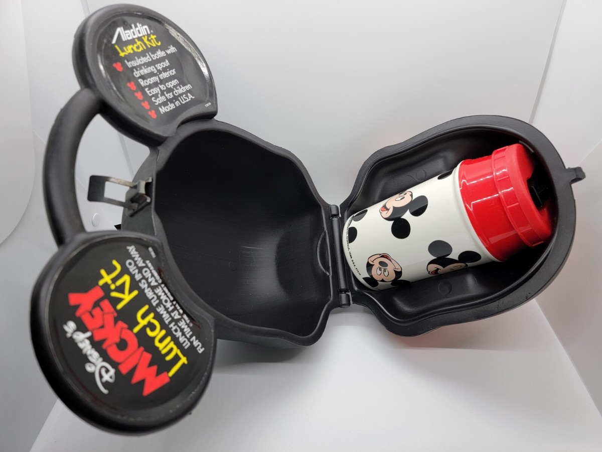 Mickey Mouse Head Lunch Box/ Aladdin Mickey Mouse Lunch Box with