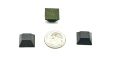 1/2" x 1/4" D x H Black Rubber Feet w 3M Adhesive Backing  Various Package Sizes