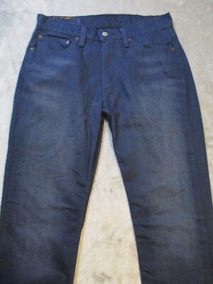 Levi's 511 Jeans Mens 32 Blue Straight Denim Pants Rodeo Cowboy Irregular 32x30
