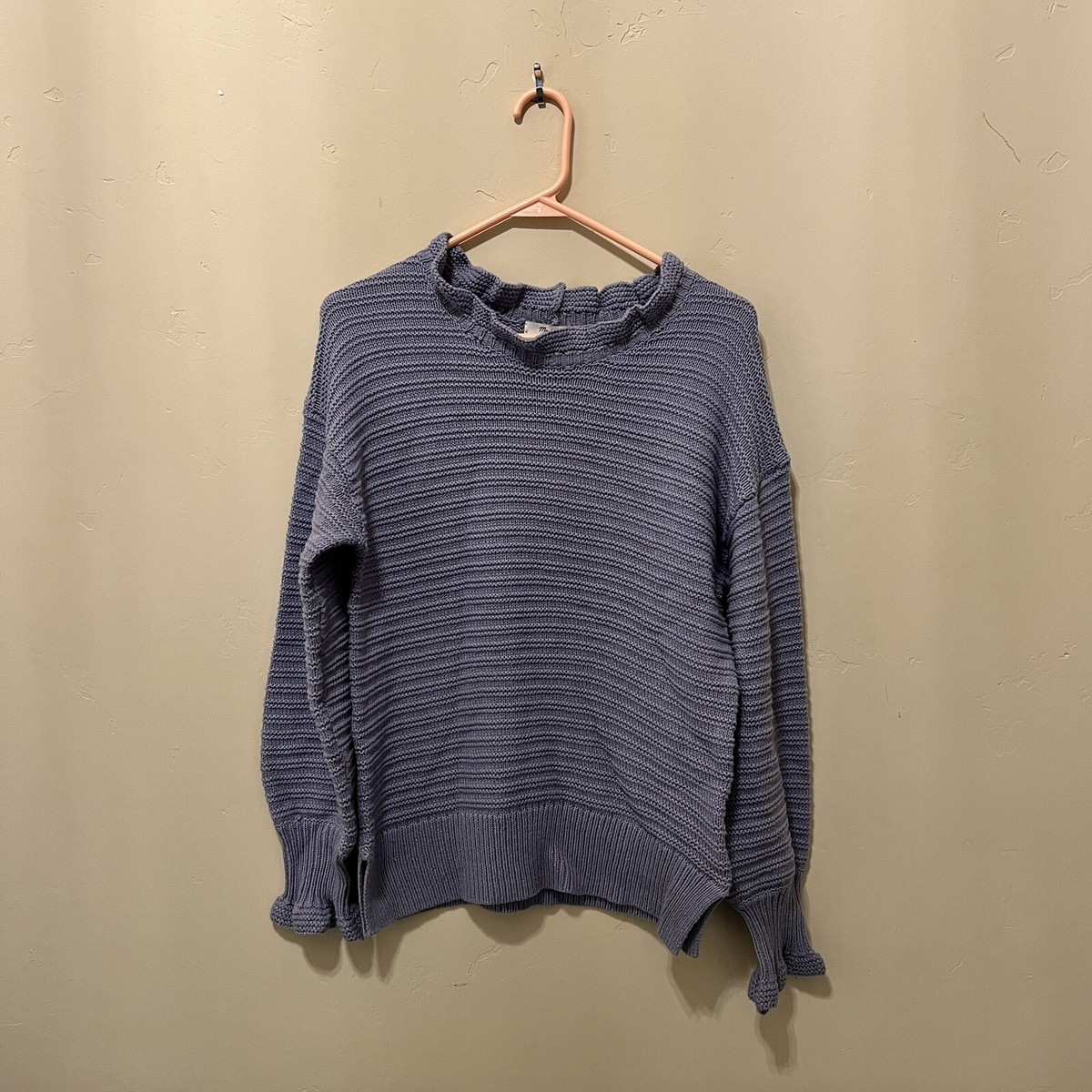 Ruffle Neck Madewell Jumper Madewell Sweater Womens‎ Merino Wool