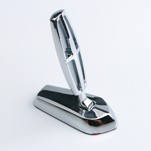 3D Chrome Alloy Logo Front Hood Ornament Decoration Badge Emblem Fit