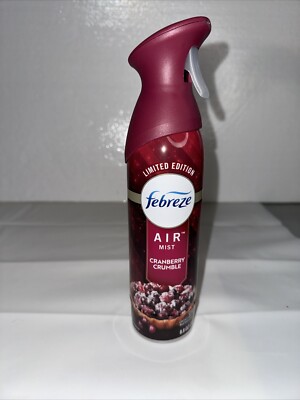 1 Febreze Air CRANBERRY CRUMBLE Non-Aerosol Room Spray Freshener 8.8 oz