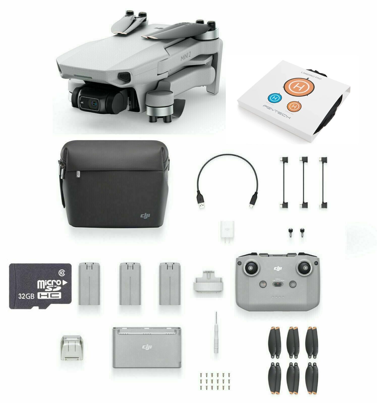  NEW DJI Mini 4 Pro Drone Fly More Combo, Bundle with DJI Mini 4  Pro Care Refresh 2-Year Plan for Aerial Photography Enthusiasts With 20  Foldable Landing Pad and Strobe Lights