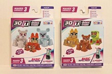 LOT of 2 3D IT Animal Creator Refill Packs Makes 6 Animals ToysRUs Exclusive NEW