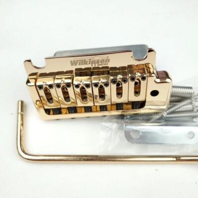 Gold Wilkinson Guitar 2 Point Bridge Tremolo System For Stratocaster Strat
