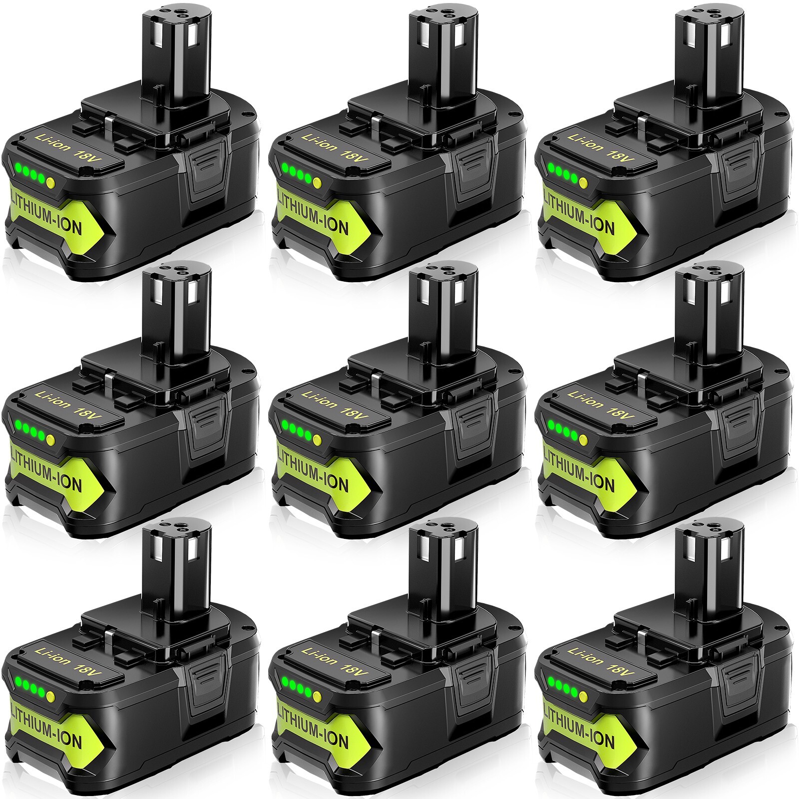 18V 8.0AH Lithium-ion High Capacity Battery Lots For Ryobi One Plus 18 Volt P108