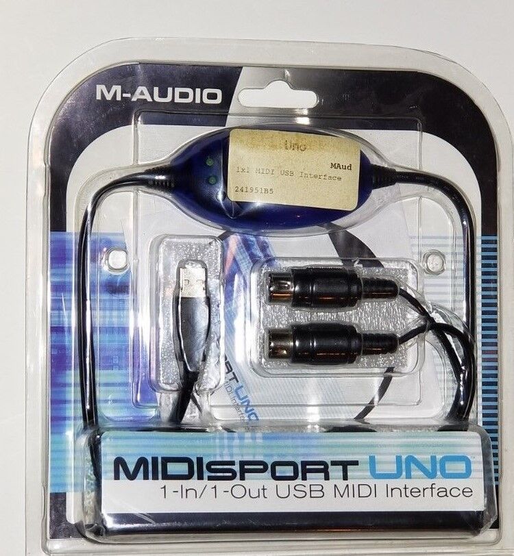 M-Audio USB Midisport Uno Portable 1-in/1-out MIDI Interface via USB