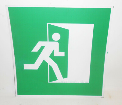 GDR plastic sign warning sign emergency exit exit loft decoration escape route 