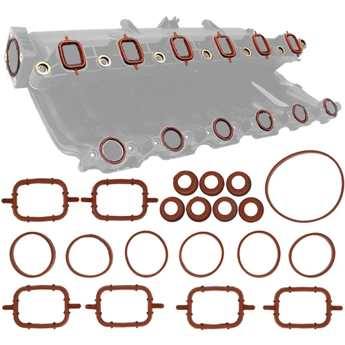 11612246945 Intake Manifold Seal Gasket Kit For BMW E53 E61 E63 E70 E83 X3 X5 X6 - Picture 2 of 7