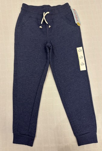 Cat & Jack Heathered Blue Fleece Joggers PE School Uniform S 6 6X NEW Nightfall - Picture 5 of 10