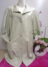 Vêtement occasion femme : Veste longue beige - T : 42 / 44