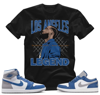 jordan 1 blue shirt