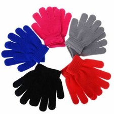 Children Gloves Girl Boy Kids Mitten Stretchy Knitted Winter Warm Knit Glove