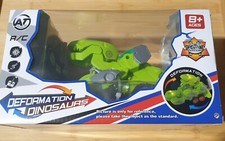 *BNIB* RC Transforming LED Dinosaur Remote Control Green Light Music Car Gift