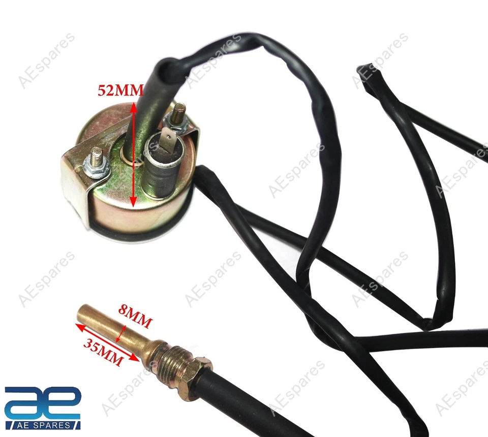 Temperature Meter Black For Jeeps Ford GPW MB GPW CJ2A CJ3A CJ3B - Image 2 of 4