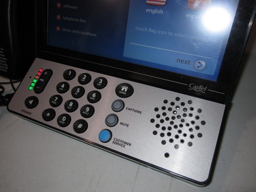 Captel 2400iSPNBT Hearing Impaired Phone Wifi Touchscreen W/Cord Powers On - Zdjęcie 6 z 13