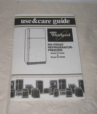 Guía de uso y cuidado Whirlpool No Frost refrigerador congelador modelo ET22DK y ET22DM
