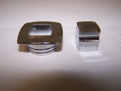FS0451 VICTORY  Push Button Mechanism CHROME OVER BRASS FINISH W/RECTANGLE RING 
