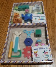 Lot Of Two Wooden Playsets Tools Animals