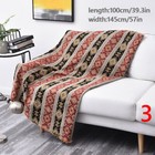 Bohemian Chenille Jacquard Thick Floral Print Fabric Cloth Tablecloth Pillowcase