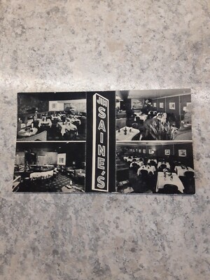 1950's Jim Saine's Restaurant and Cocktail Lounge Chicago ILL Postcard 7''x4''