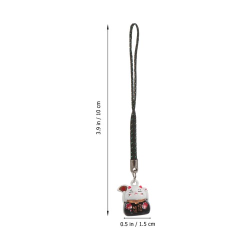 5 Pcs Fan Lucky Cat Pendant Miss Bell Keychain Charm Fortune Bag - 第 10/12 張圖片