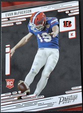 2021 Panini Prestige Evan McPherson #284 Cincinnati Bengals  ROOKIE Card!. rookie card picture