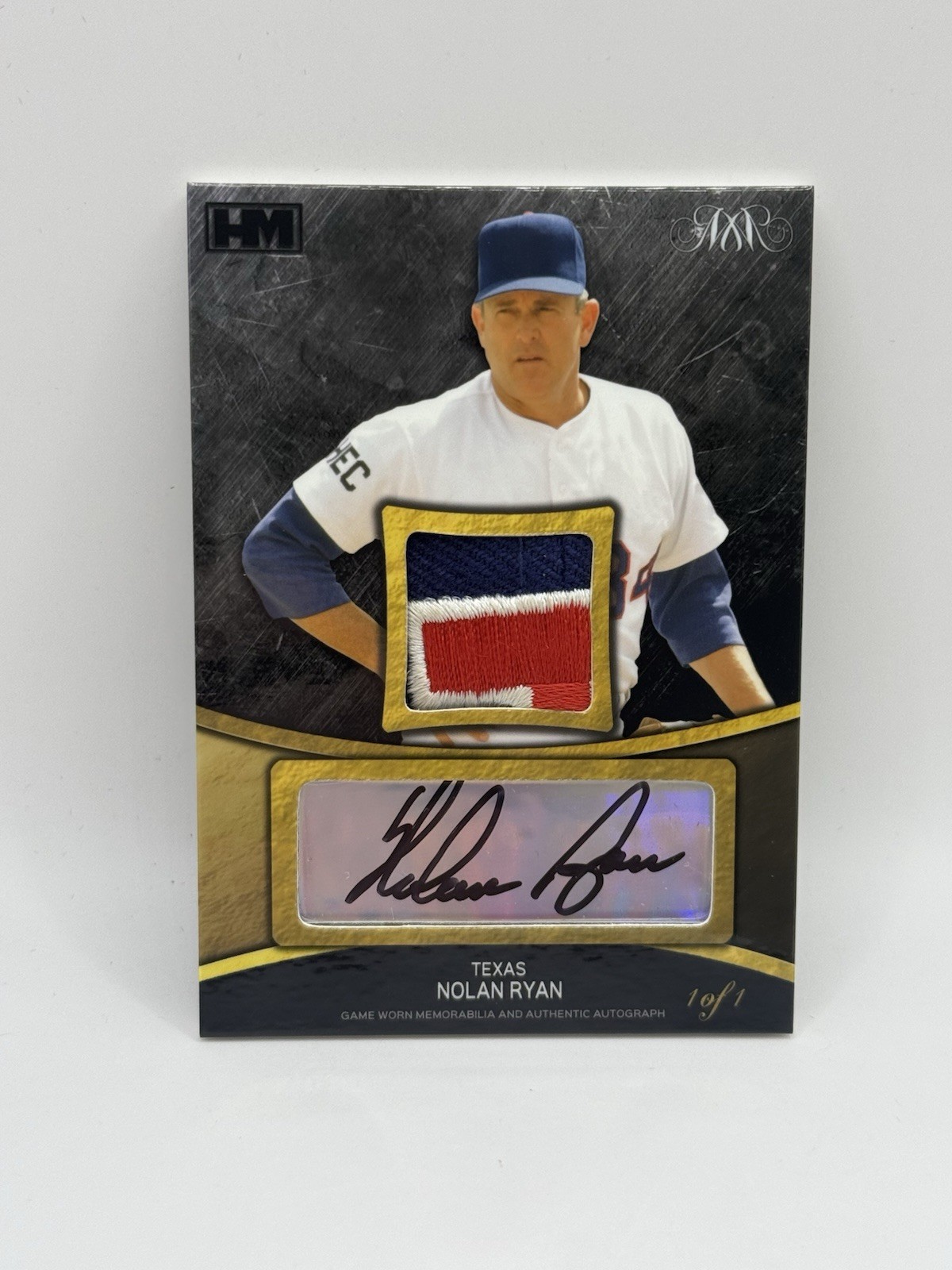 2018 Hits Memorabilia Nolan Ryan 1/1 Patch Auto