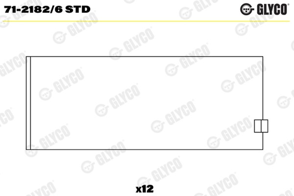 Pleuellager Glyco 71-2182/6 STD FüR BMW E28 E23 E12 E24 E34 2500 E3 E32 6Er 7Er-image