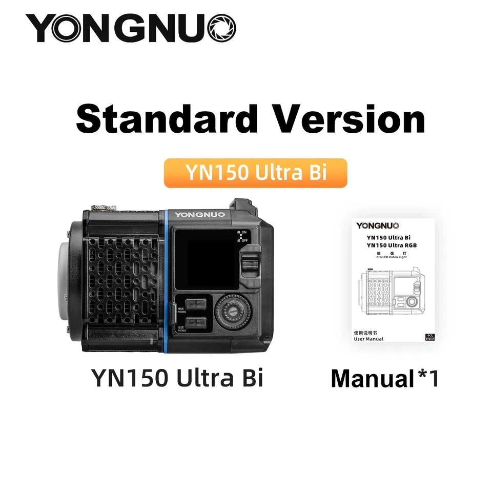 YONGNUO YN150 Ultra RGB Bi-Color LED Video Light Outdoor Fill Light Bowens Mount - Image 4 of 4