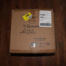 Henn&Hart Flush Mount with Glass Shade Brushed Brass/White 12" W SF1781