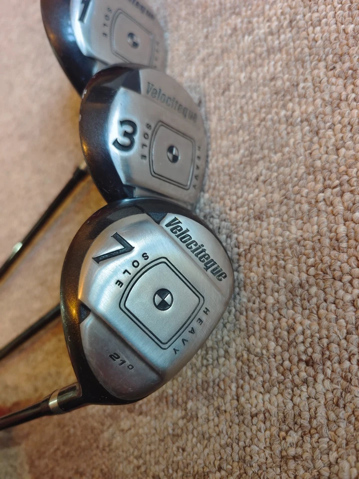 Set of 3 Velociteque Golf Clubs, Nr 1 Driver and Nr 3 and 7 Wood - Free Delivery - Image 4 of 4