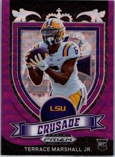 2021 Panini Prizm Draft Picks Collegiate #180 Terrace Marshall Jr. Purple Wave