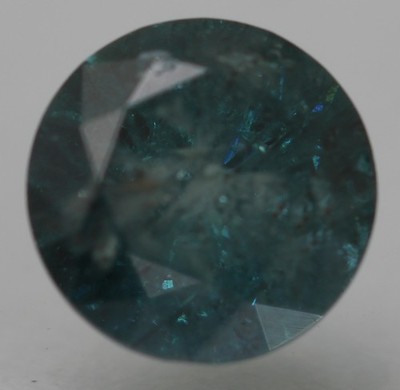 0.13 Carat Vivid Blue Round Brilliant Natural Enhanced EARTH MINED Diamond 3.2mm