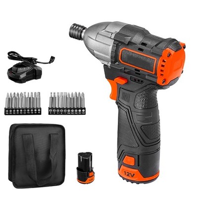 3000 RPM Brushless 1/4 in Impact Driver 12V 20 Bits LED Light Kit