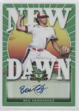 2020 Leaf Valiant New Dawn Green Prismatic 45/99 Ben Hernandez #ND-BH1 Auto 0w8