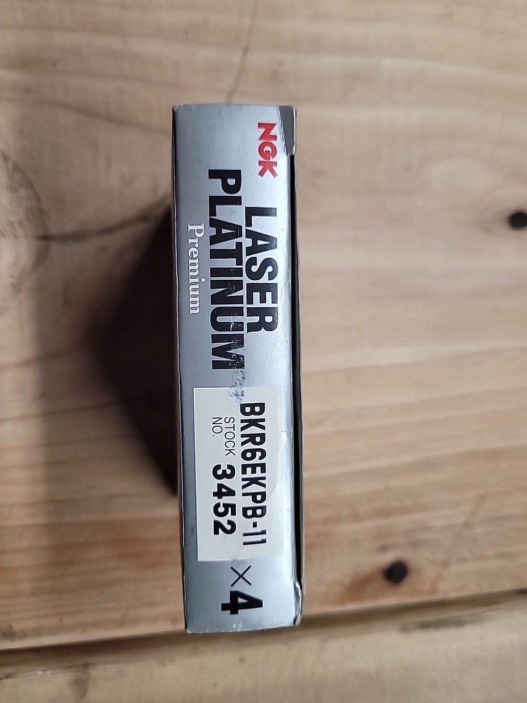 4-PCS- NGK  3452 BKR6EKPB11 TWIN TIP SPARK PLUG HIGH POWER LASER PLATINUM