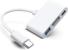 USB-C Digital AV Multiport Adapter, Apple Mfi Certified Digital AV Dongle with H