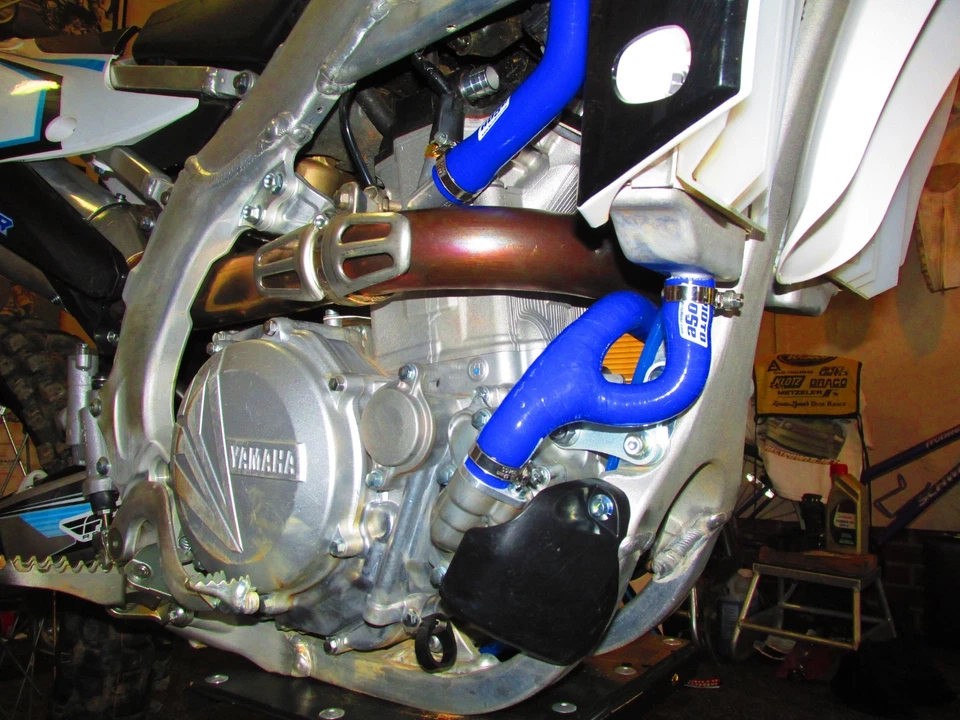 KIT MANGUERA RADIADOR Y YAMAHA YZ450F 2018-22 YZ450FX WR450F 2019-2023 23-220YB AZUL Foto 2 de 4