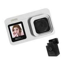 Easy Use 4K Two Screen Camera 6400W Pixels 18X Optical Zooming Compactly Design