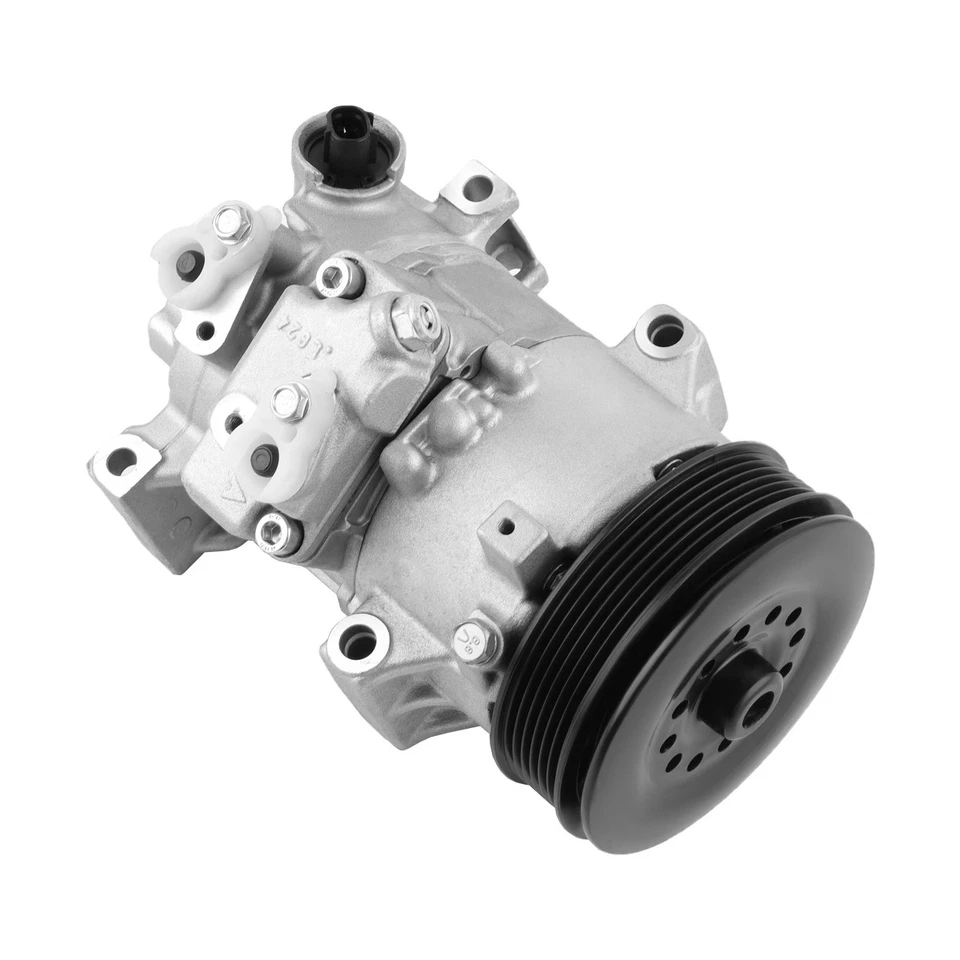 Compresor de Aire Acondicionado nuevo tipo Denso TSE14C / 6SEU14C para Toyota Corolla 1.8L (2009–2013) marca UAC número de parte 8310-02510, 88310-02710, 88310-02711, 471-1027, 471-1632, CO 11210C — Garza Refacciones
