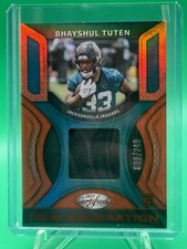 Bhayshul Tuten Orange New Generation #d 99/249 2025 Panini Certified RC Jaguars 