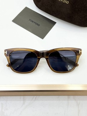 Tom Ford Snowdon TF0237 Unisex Sunglasses Brown Frame Blue Lens 52