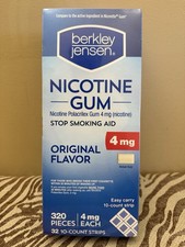 Berkley Jensen Nicotine Gum, 4mg, 320 Pieces Original Flavor Exp 2027