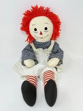 Raggedy Ann Doll Homemade 24” Tall Flaws *Read*