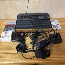 VINTAGE ATARI CX2600 BUNDLE LOT SYSTEM, GAMES, CONTROLLERS, ETC